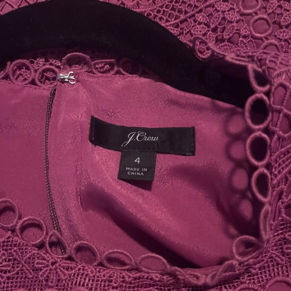 NWOT J. Crew Women's Pink Flutter Sleeve Dress Size 4 - Picture 3 of 3